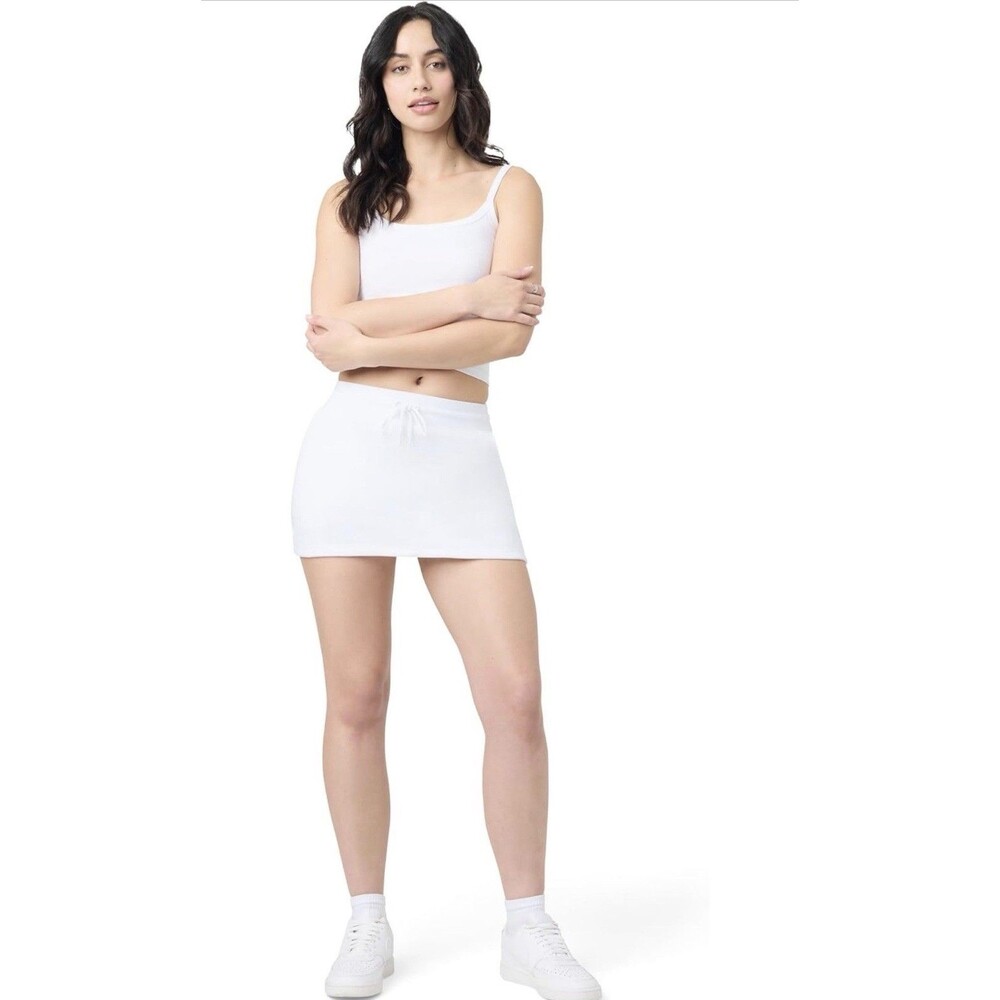 Florence by Mills Women's Cozy Crush Sporty Skirt - White - XXL